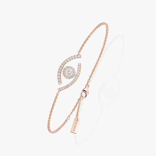 [Leaves]LUCKY EYE PAVÉ-SET DIAMOND BRACELET