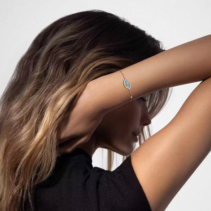 [Leaves]LUCKY EYE DIAMOND BRACELET