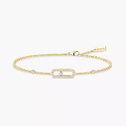 [Leaves]MOVE UNO DIAMOND BRACELET