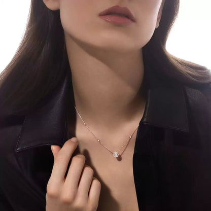 [Leaves]JOY PENDANT DIAMOND NECKLACE