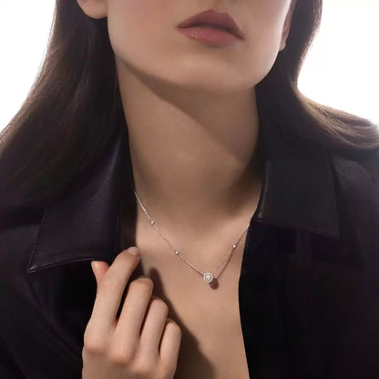 [Leaves]JOY PENDANT DIAMOND NECKLACE