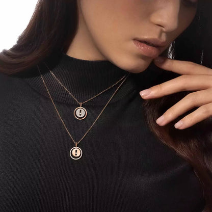 [Leaves]LUCKY MOVE FULL PAVÉ DIAMOND NECKLACE
