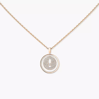 [Leaves]LUCKY MOVE FULL PAVÉ DIAMOND NECKLACE