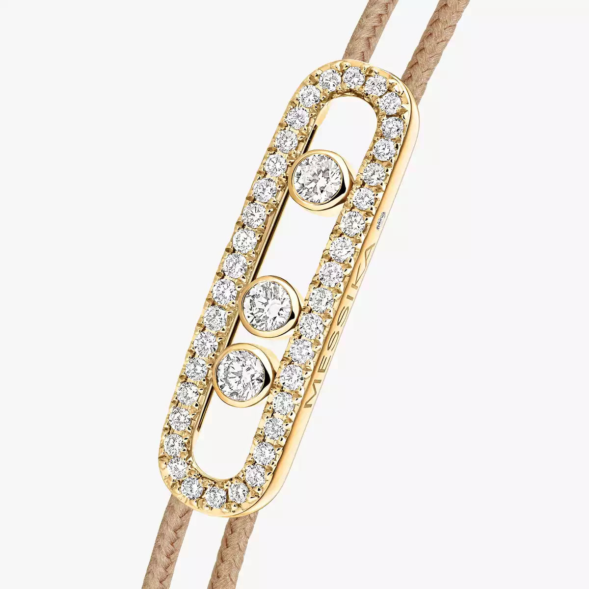 [Leaves]CARE(S) PAVÉ CORD BRACELET