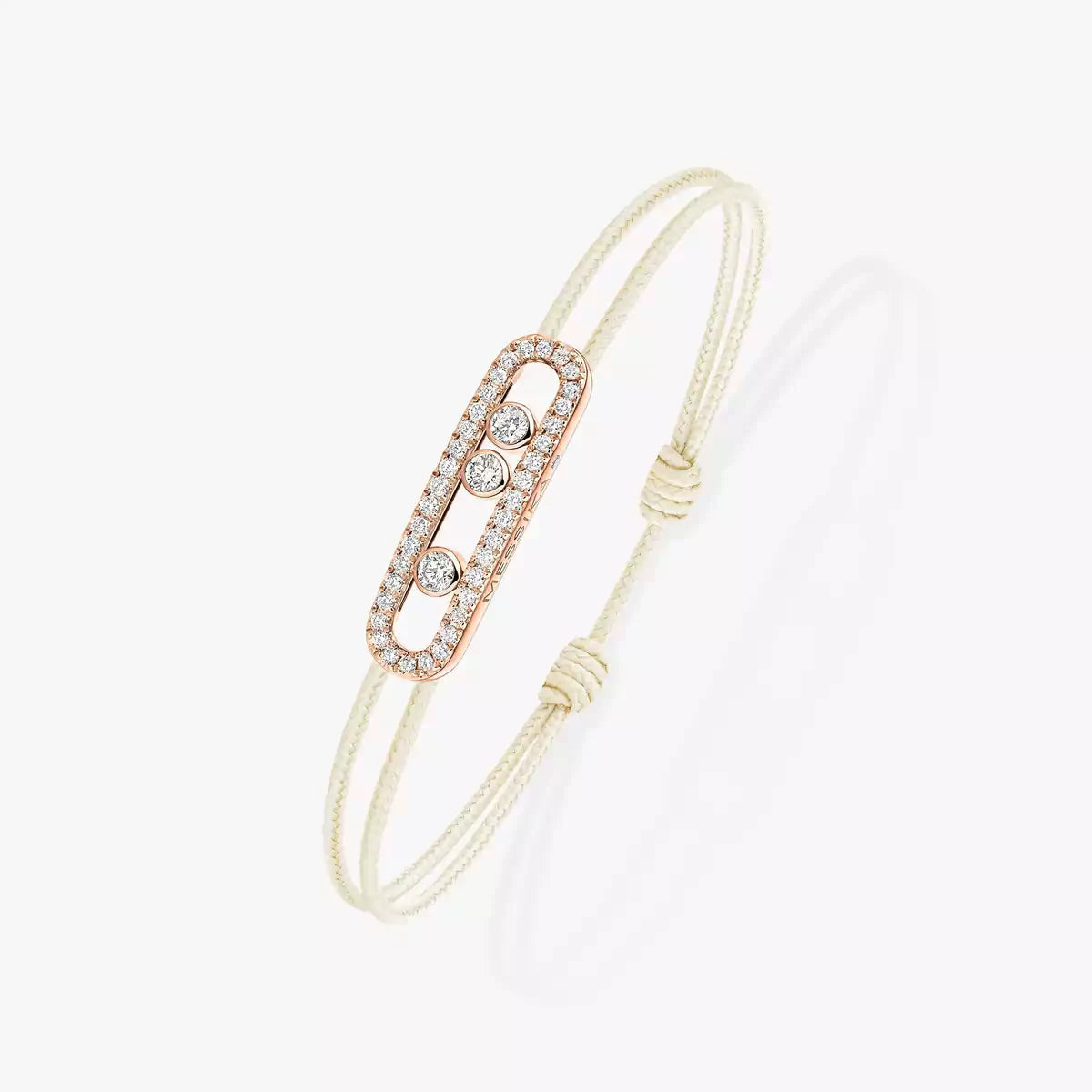 [Leaves]CARE(S) PAVÉ CORD BRACELET