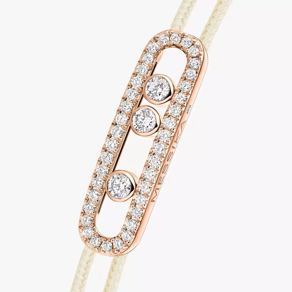 [Leaves]CARE(S) PAVÉ CORD BRACELET