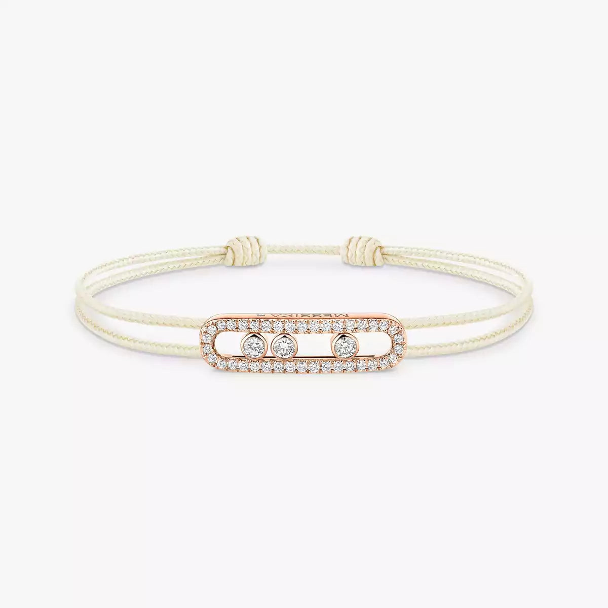 [Leaves]CARE(S) PAVÉ CORD BRACELET