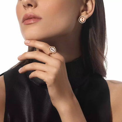 [Leaves]LUCKY MOVE DIAMOND EARRINGS