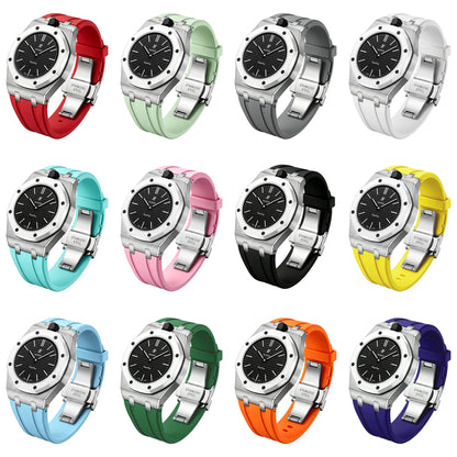 [Leaves]Royal Oak Pop Exclusive Steel Case & Silicone Strap With Cradle