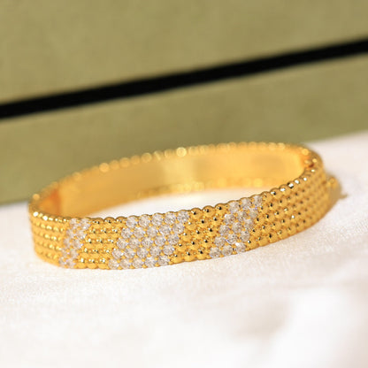 [Leaves]  FIVE-ROW DIAMOND BRACELET
