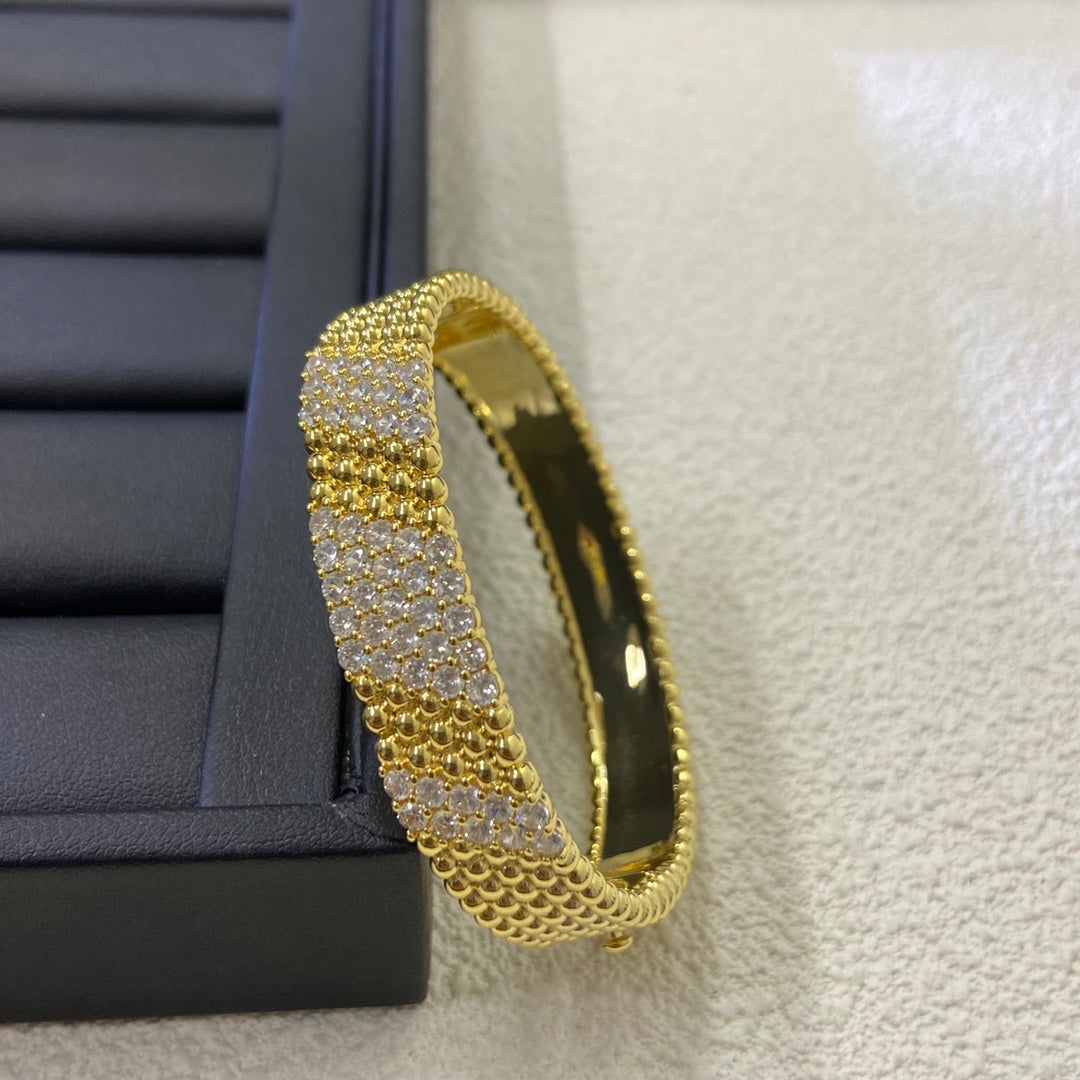 [Leaves]  FIVE-ROW DIAMOND BRACELET