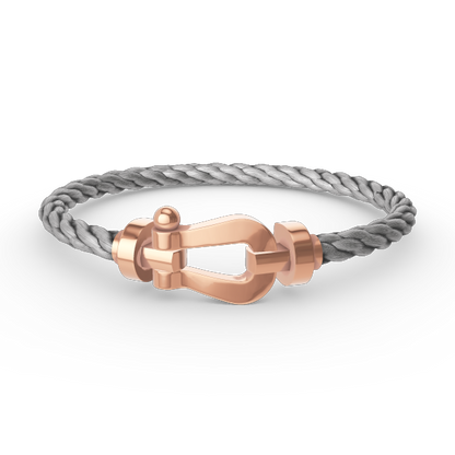 [Leaves]FORCE LARGE HORSESHOE BRACELET - ROSE GOLD