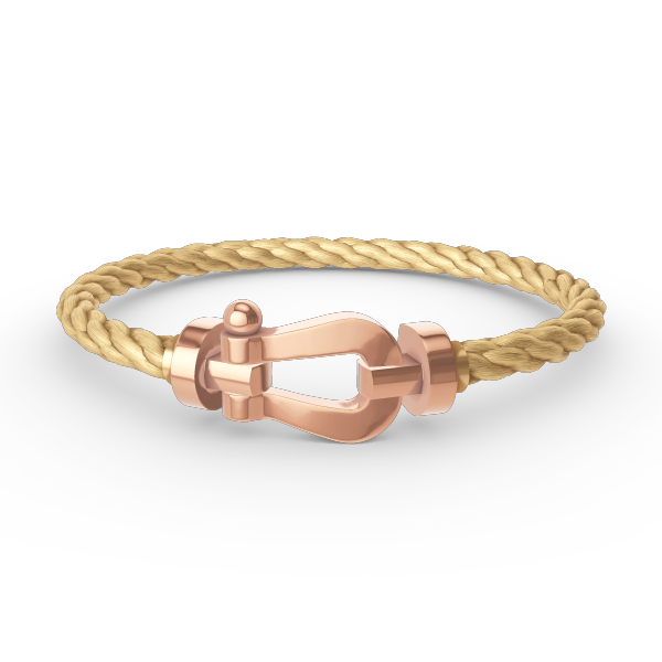 [Leaves]FORCE LARGE HORSESHOE BRACELET - ROSE GOLD