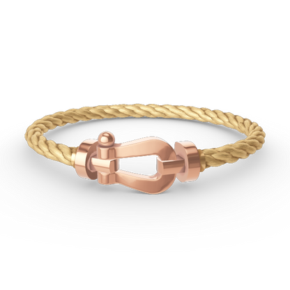 [Leaves]FORCE LARGE HORSESHOE BRACELET - ROSE GOLD