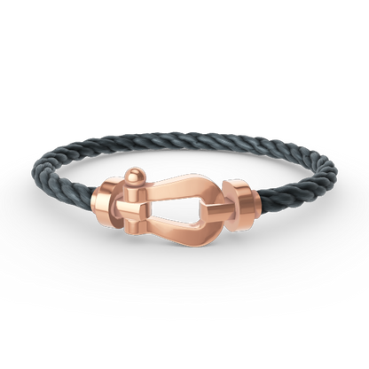 [Leaves]FORCE LARGE HORSESHOE BRACELET - ROSE GOLD