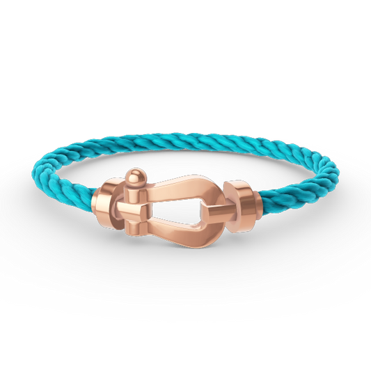 [Leaves]FORCE LARGE HORSESHOE BRACELET - ROSE GOLD