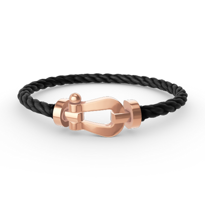 [Leaves]FORCE LARGE HORSESHOE BRACELET - ROSE GOLD