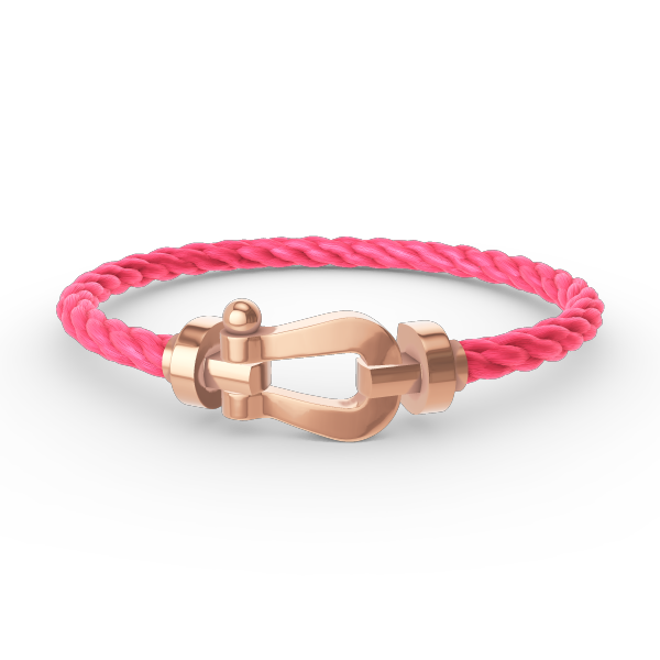 [Leaves]FORCE LARGE HORSESHOE BRACELET - ROSE GOLD