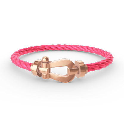 [Leaves]FORCE LARGE HORSESHOE BRACELET - ROSE GOLD