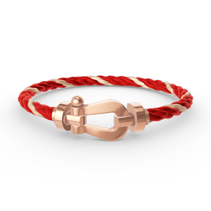 [Leaves]FORCE LARGE HORSESHOE BRACELET - ROSE GOLD