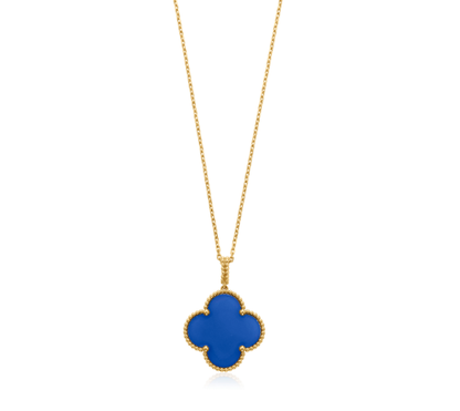 [Leaves]CLOVER 25MM NECKLACE TURQUOISE ROSE GOLD
