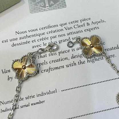 [Leaves]LUCKY CLOVER 5-MOTIF BRACELET - LASER COLLECTION