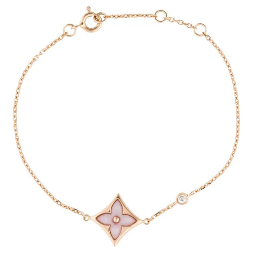 [Leaves]STAR 1 DIAMOND ROSE GOLD BRACELET