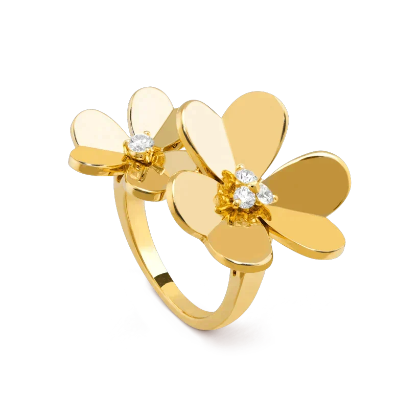 [Leaves]CLOVER COMOS GOLD DIAMOND RING