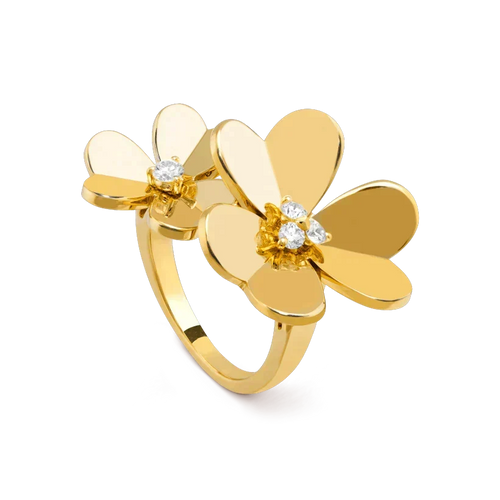 [Leaves]CLOVER COMOS GOLD DIAMOND RING