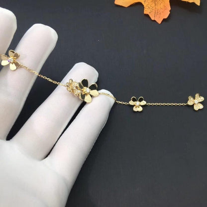 [Leaves]FRIVOLE GOLD 5 FLOWERS BRACELET