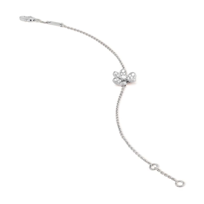 [Leaves]FRIVOLE SILVER FLOWER DIAMOND BRACELET
