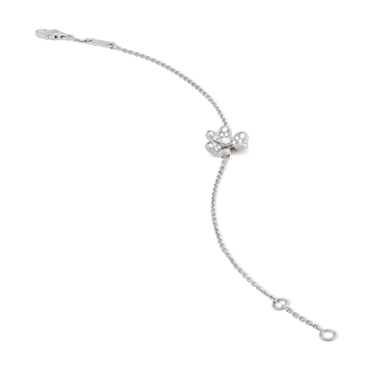 [Leaves]FRIVOLE SILVER FLOWER DIAMOND BRACELET