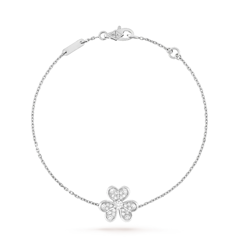 [Leaves]FRIVOLE SILVER FLOWER DIAMOND BRACELET