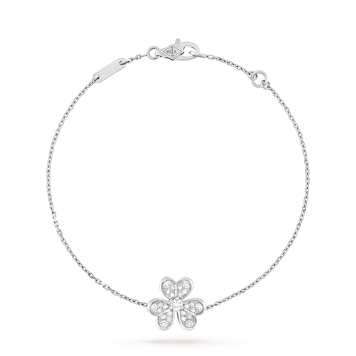 [Leaves]FRIVOLE SILVER FLOWER DIAMOND BRACELET