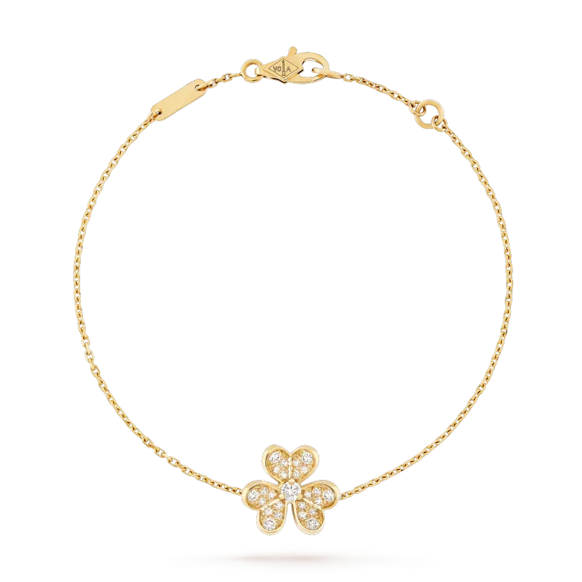 [Leaves]FRIVOLE GOLD FLOWER DIAMOND BRACELET