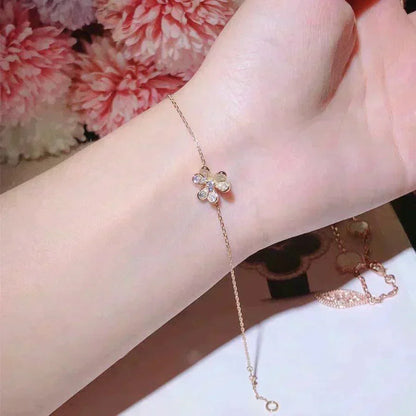 [Leaves]FRIVOLE GOLD FLOWER DIAMOND BRACELET