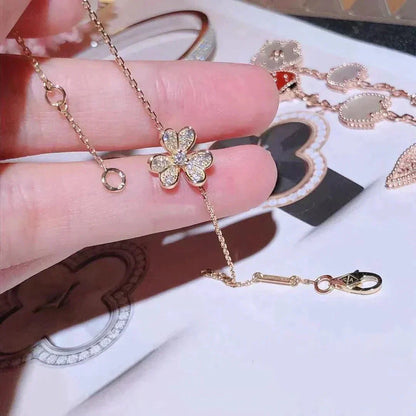 [Leaves]FRIVOLE GOLD FLOWER DIAMOND BRACELET
