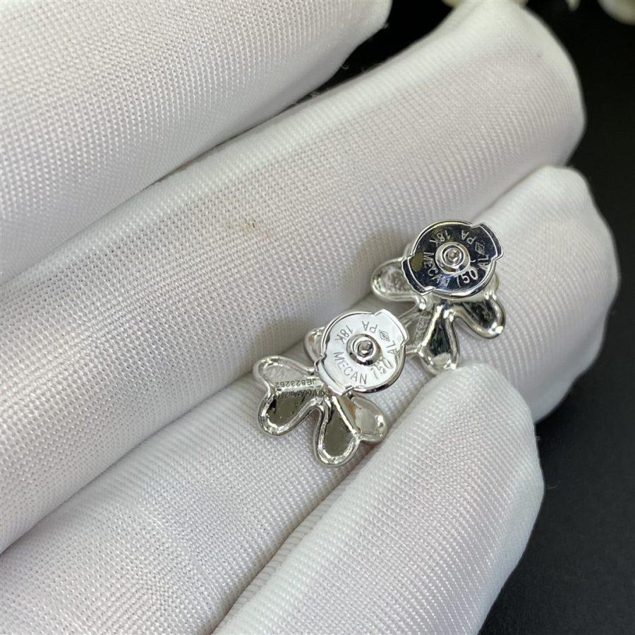 [Leaves]FRIVOLE MINI SILVER FLOWER EARRINGS