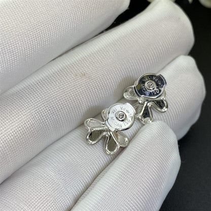 [Leaves]FRIVOLE MINI SILVER FLOWER EARRINGS