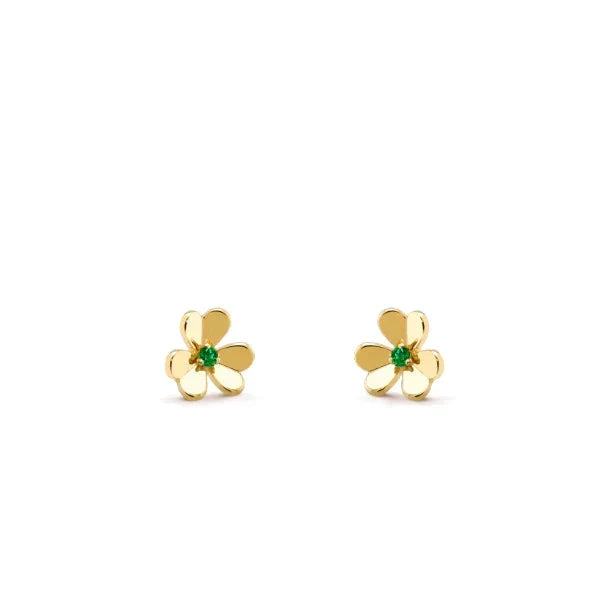 [Leaves]FRIVOLE  FLOWER MALACHITE EARRINGS