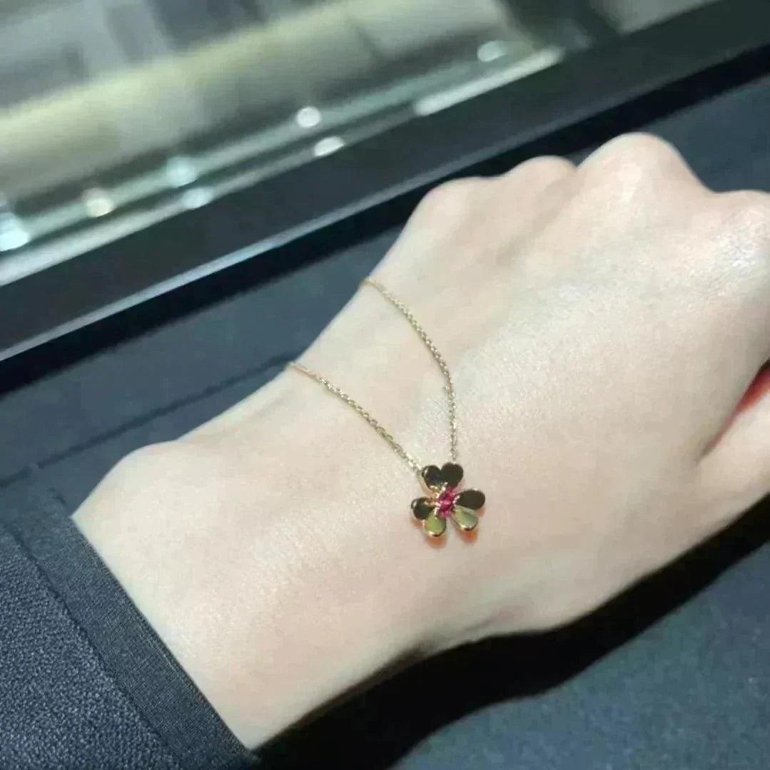 [Leaves]FRIVOLE FLORAL CHARM NECKLACE