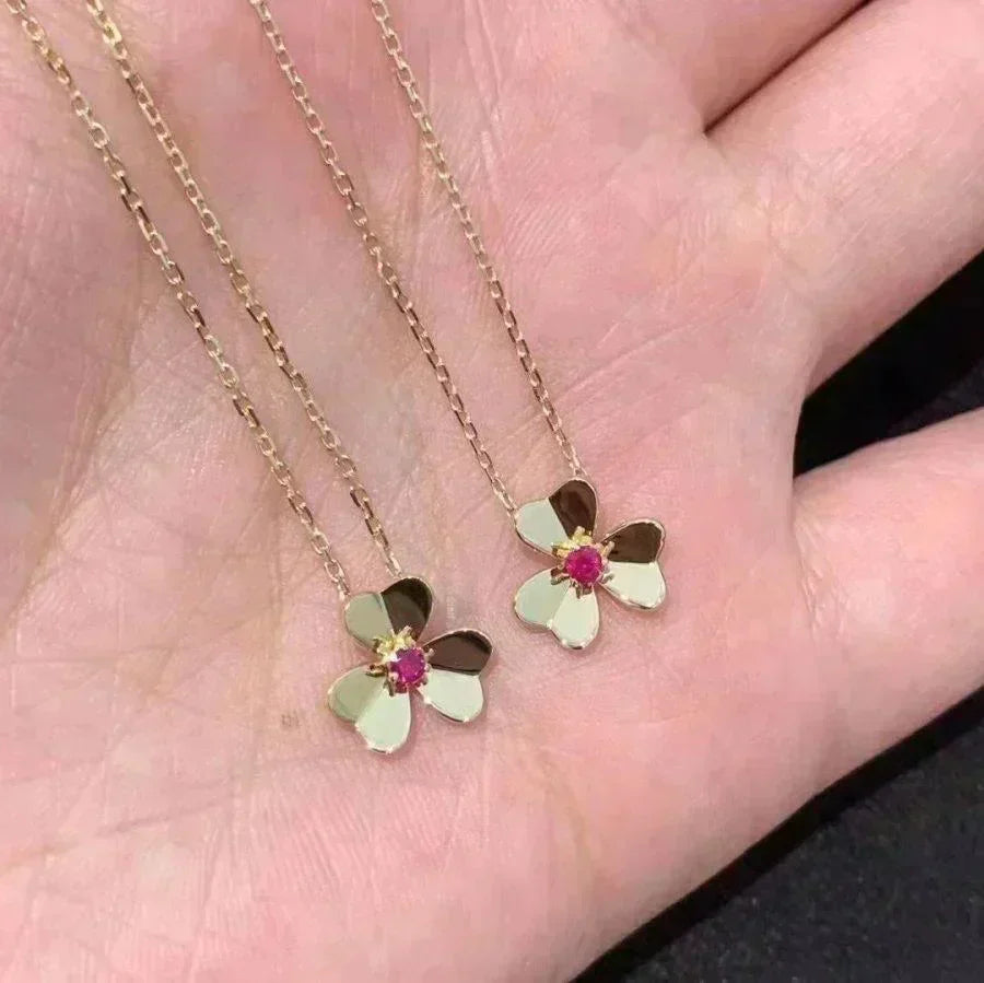 [Leaves]FRIVOLE FLORAL CHARM NECKLACE