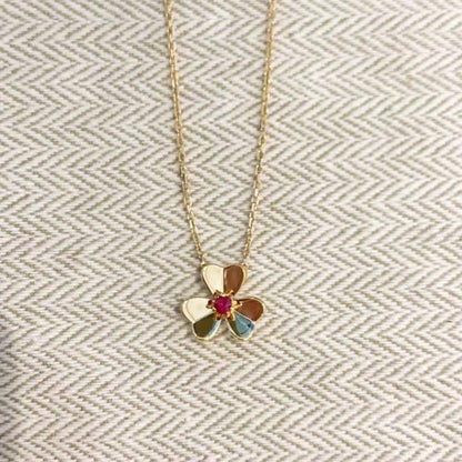 [Leaves]FRIVOLE FLORAL CHARM NECKLACE