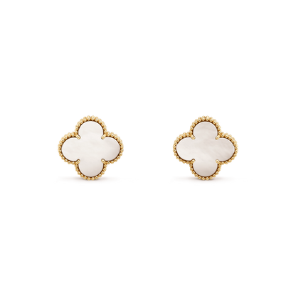 [Leaves]CLOVER MINI GOLD EARRINGS