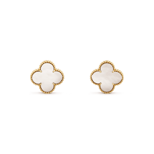 [Leaves]CLOVER MINI GOLD EARRINGS