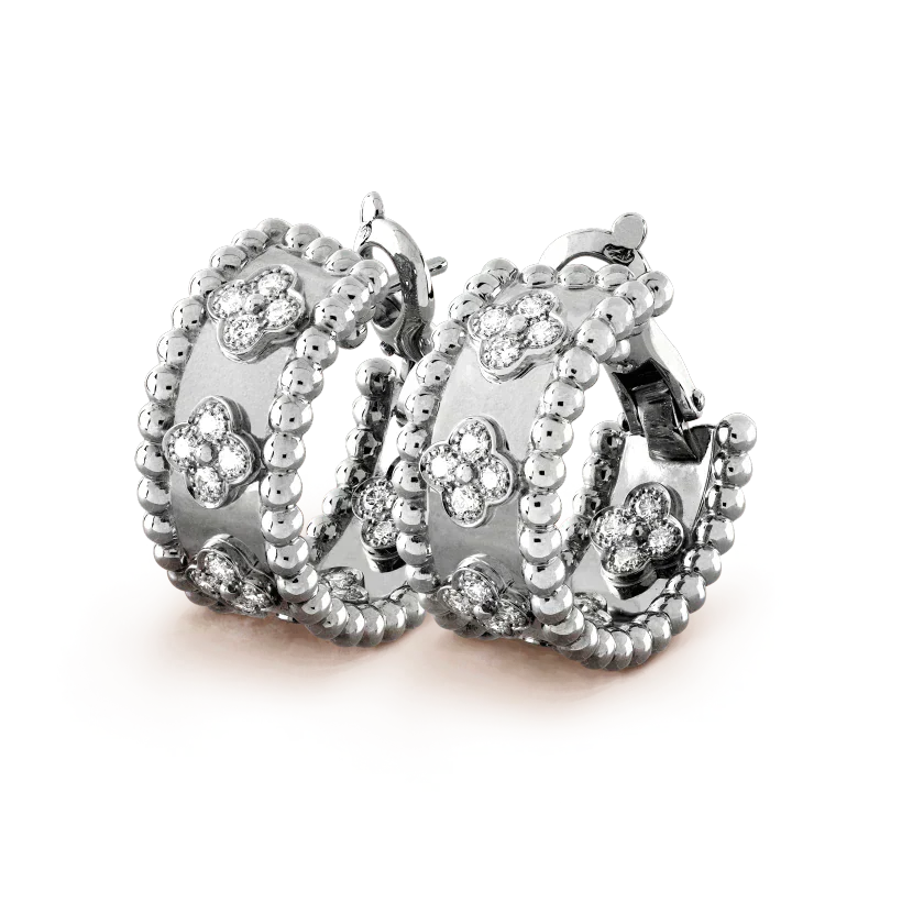 [Leaves]PERLEE DIAMOND EARRINGS