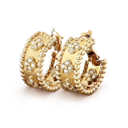 [Leaves]PERLEE DIAMOND EARRINGS