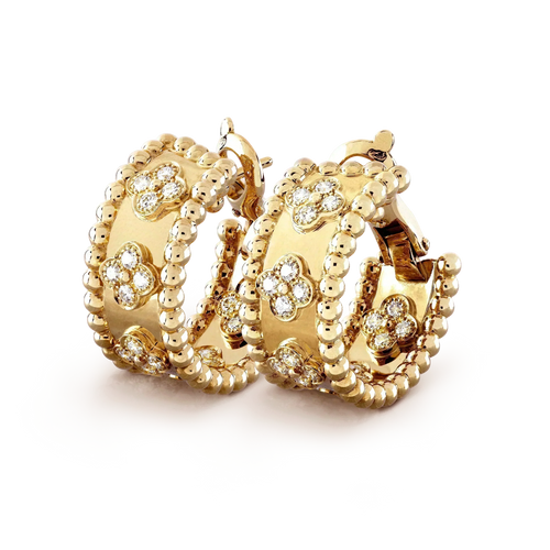 [Leaves]PERLEE DIAMOND EARRINGS
