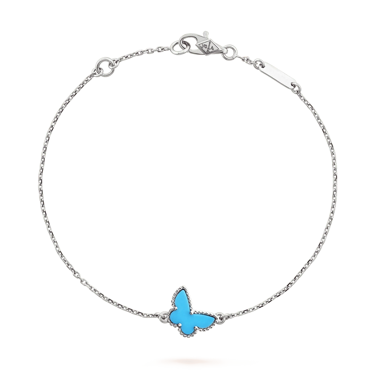 [Leaves]BUTTERFLY TURQUOISE BUTTERFLY BRACELET SILVER
