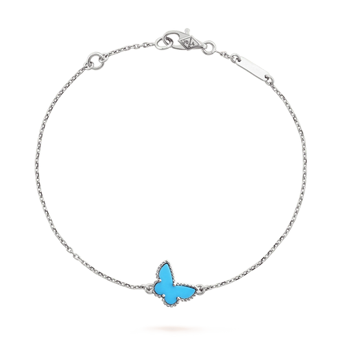 [Leaves]BUTTERFLY TURQUOISE BUTTERFLY BRACELET SILVER